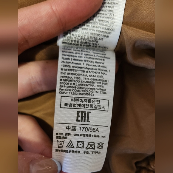 GAP Brown Teddy Fluffy Coat Size Medium - Picture 9 of 10